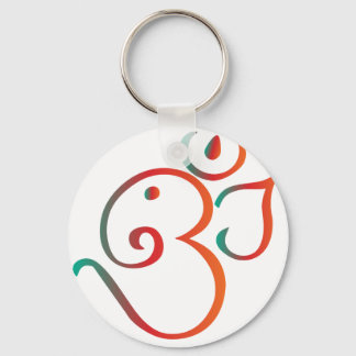 Om-ganpati-groen-oranje Sleutelhanger