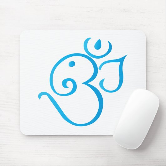 Om-ganpati-turqoise Muismat (Met muis)