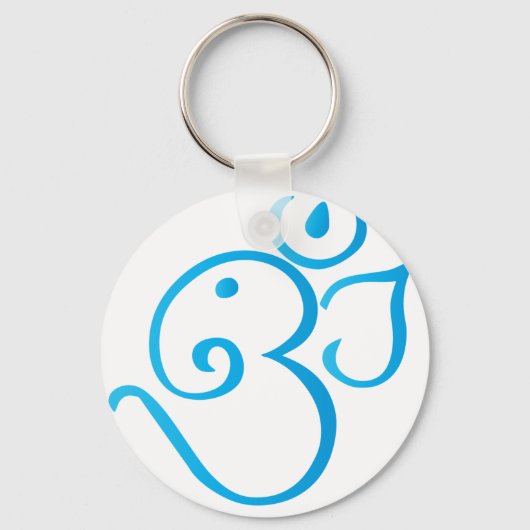 Om-ganpati-turqoise Sleutelhanger (Voorkant)