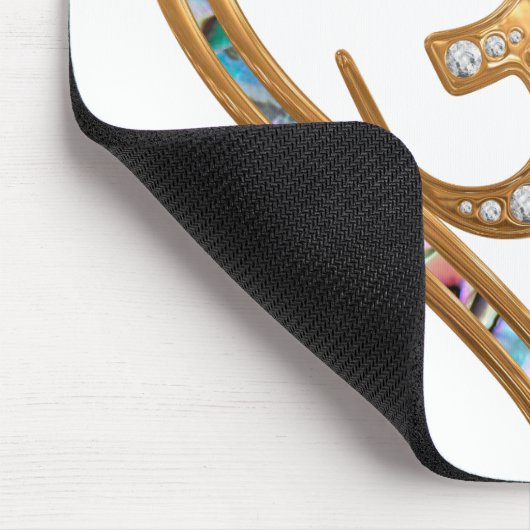 OM gecentreerd hartblok Muismat (Hoek)