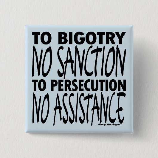 Om geen sancties te treffen vierkante button 5,1 cm (Voorkant)