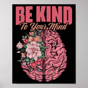 om geestesziekte te herinneren mentaal gezondheids poster