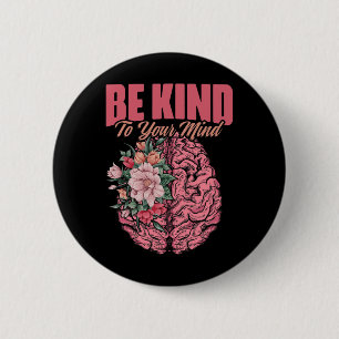 om geestesziekte te herinneren mentaal gezondheids ronde button 5,7 cm