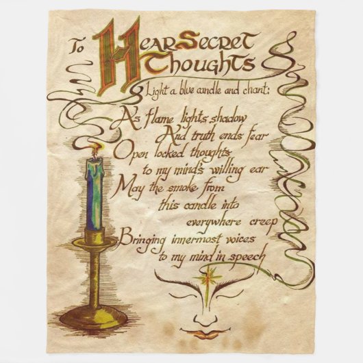 Om geheime gedachten te horen fleece deken (Voorkant)