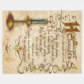 Om geheime gedachten te horen fleece deken (Voorkant (Horizontaal))