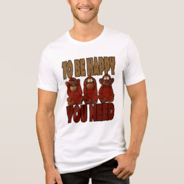 Om gelukkig te zijn heb je nodig Tri-Blend shirt