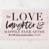 Om gelukkig van lachen te houden, altijd na etiket (Enkel label)