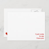 om gewoon te zeggen: "Ik hou van je" Briefkaart (Voorkant / Achterkant)