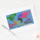 Om God te kennen en Hem bekend te maken als een vi Rechthoekige Sticker (Envelop)