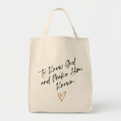 Om God te kennen en hem bekend te maken CC Totebag Tote Bag (Voorkant)