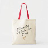Om God te kennen en hem bekend te maken CC Totebag Tote Bag (Voorkant)