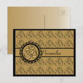 Om Gold Briefkaart personaliseren (Voorkant / Achterkant)