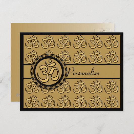 Om Gold Briefkaart personaliseren (Voorkant / Achterkant)