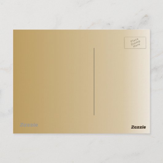 Om Gold Briefkaart personaliseren (Achterkant)