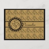 Om Gold Briefkaart personaliseren (Voorkant)