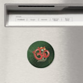 OM groen rood yoga hindu magneet (Insitu (Vaatwasser))
