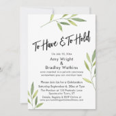 Om groene Waterverf te hebben en vast te houden Kaart (Voorkant)