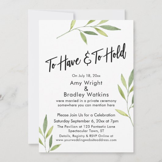 Om groene Waterverf te hebben en vast te houden Kaart (Voorkant)