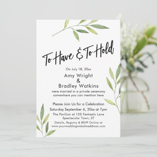 Om groene Waterverf te hebben en vast te houden Kaart (Staand voorkant)