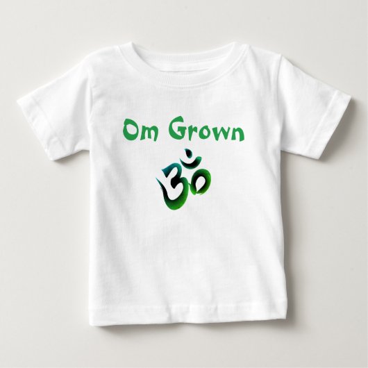 Om Grown Green Baby T-shirt (Voorkant)