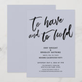 Om Handschrift Blauwe Ontvangst te hebben en te ho Kaart (Voorkant / Achterkant)