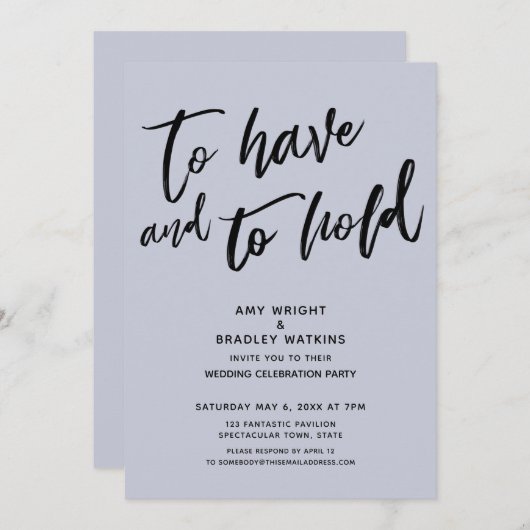 Om Handschrift Blauwe Ontvangst te hebben en te ho Kaart (Voorkant / Achterkant)