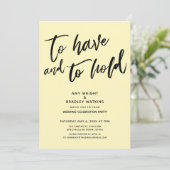 Om Handschrift Gele Ontvangst te hebben en te houd Kaart (Staand voorkant)