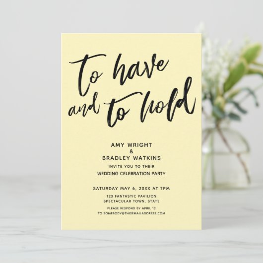 Om Handschrift Gele Ontvangst te hebben en te houd Kaart (Staand voorkant)