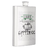 Om HAPPINESS te leren, citaat uit het leven Flacon (Rechts)