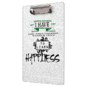 Om HAPPINESS te leren, citaat uit het leven Klembord (Links)