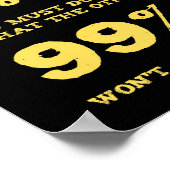 Om het 1% Citaat te worden Poster (Hoek)