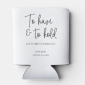 Om het bere koude huwelijk te hebben en te houden blikjeskoeler (Achterkant)