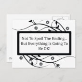 Om het einde niet te bederven briefkaart (Voorkant / Achterkant)