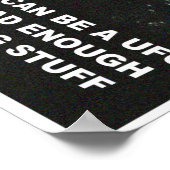 Om het even wat kan een (kleine) UFO zijn Poster (Hoek)