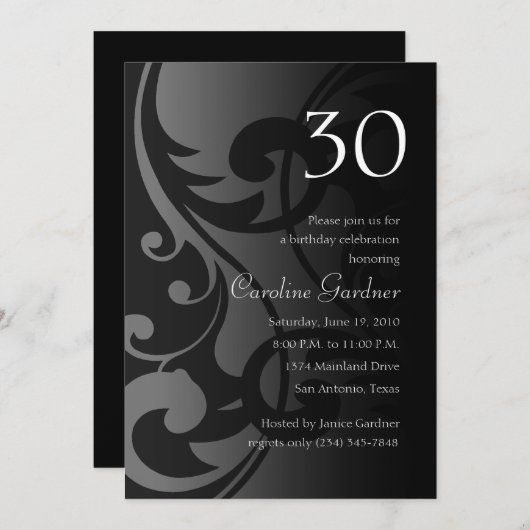 Om het even welk aantal dag Uitnodiging van de Dag (Voorkant / Achterkant)