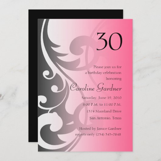 Om het even welk aantal dag Uitnodiging van de Dag (Voorkant / Achterkant)