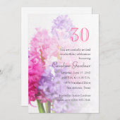 Om het even welk Aantal de Uitnodigingshyacinthe v Kaart (Voorkant / Achterkant)