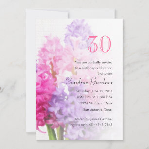 Om het even welk Aantal de Uitnodigingshyacinthe v Kaart