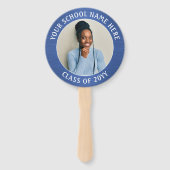 Om het even welk Citaat 2 de Foto borst Blauw & Wi Handwaaier (Achterkant)