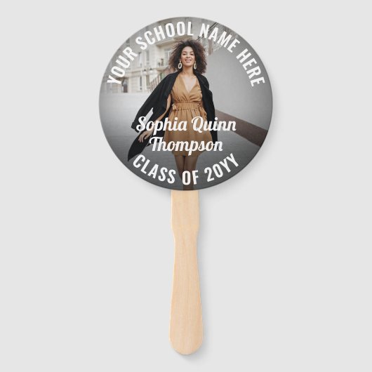 Om het even welk Citaat 2 de Inspirerend Afstudere Handwaaier (Achterkant)