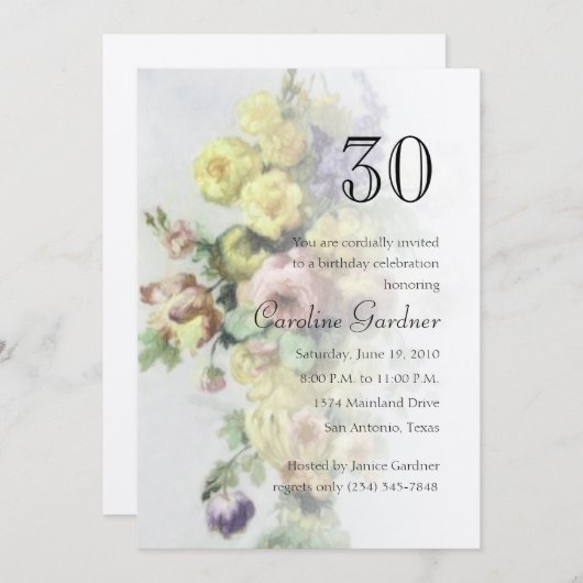 Om het even welk de bakens van de Uitnodiging van  (Voorkant / Achterkant)