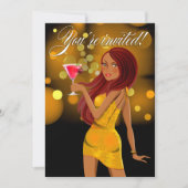 Om het even welk Doel Partij Geel van de Viering Kaart (Voorkant)