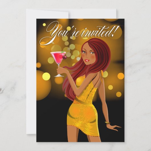 Om het even welk Doel Partij Geel van de Viering Kaart (Voorkant)