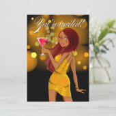 Om het even welk Doel Partij Geel van de Viering Kaart (Staand voorkant)