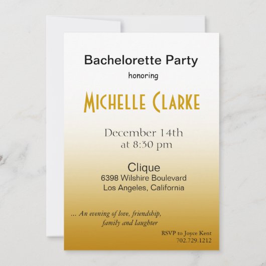 Om het even welk Doel Partij Geel van de Viering Kaart (Achterkant)