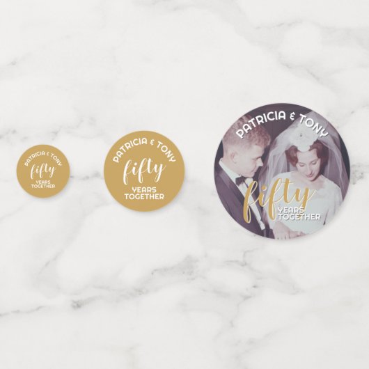 OM HET EVEN WELK JAAR - 50ste Jubileum en foto van Confetti (Achterkanten)