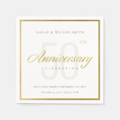 OM HET EVEN WELK JAAR ELEGANT GOLD TYPOGRAPHY JUBI SERVET (Voorkant)