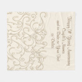 OM HET EVEN WELK JAAR Jubileum geeft Jubileum Blan Fleece Deken (Voorkant (Horizontaal))