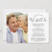 OM HET EVEN WELK Jubileum 2 Foto wij nog Vow Renew Kaart (Voorkant)