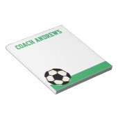 Om het even welk Kleuren Voetbal Gepersonaliseerd  Notitieblok (Schuin)